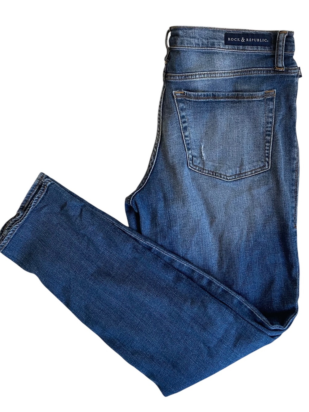 ❤️ Rock & Republic BERLIN Destroyed Skinny Jeans Size 14